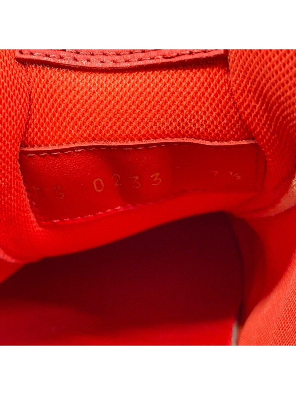 Louis Vuitton Sneakers 7.5 Rivoli Red White 7 Half Line Damier Leather - Picture 10 of 10